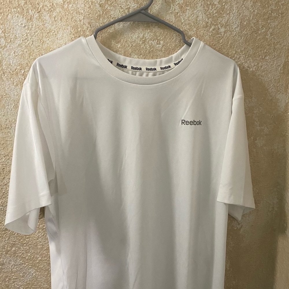 Reebok White Short Sleeve Men Shirt